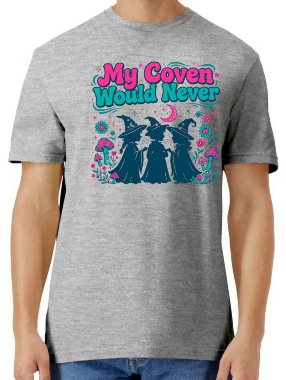 My Coven Would Never Graphic Tee - Gray